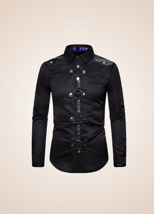 Gothic Men's Casual Shirt - Steampunk Australia