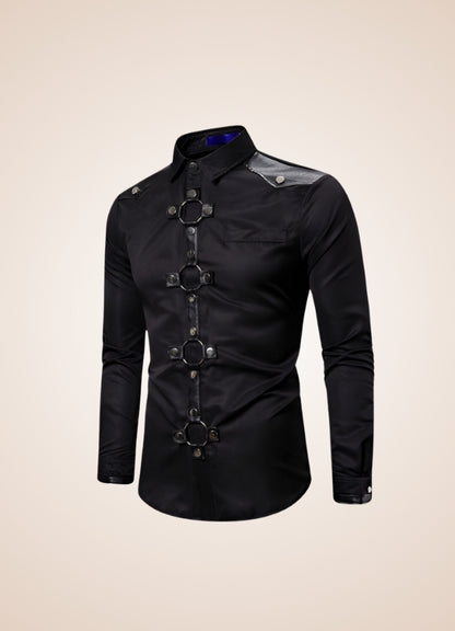 Gothic Men's Casual Shirt - Steampunk Australia