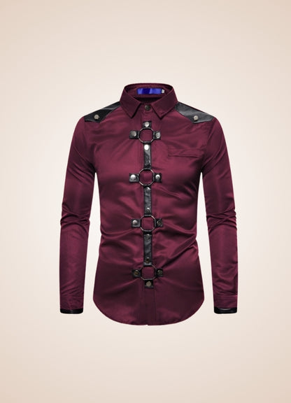 Gothic Men's Casual Shirt - Steampunk Australia