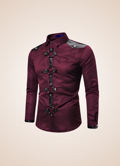Gothic Men's Casual Shirt - Steampunk Australia