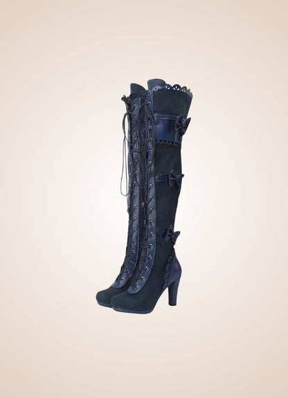 Gothic Over The Knee Boots - Steampunk Australia