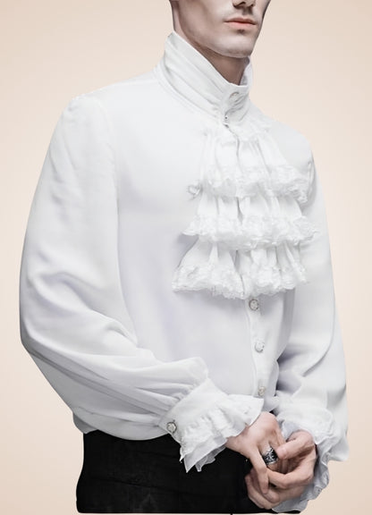 Gothic Ruffle Steampunk Shirt - Steampunk Australia