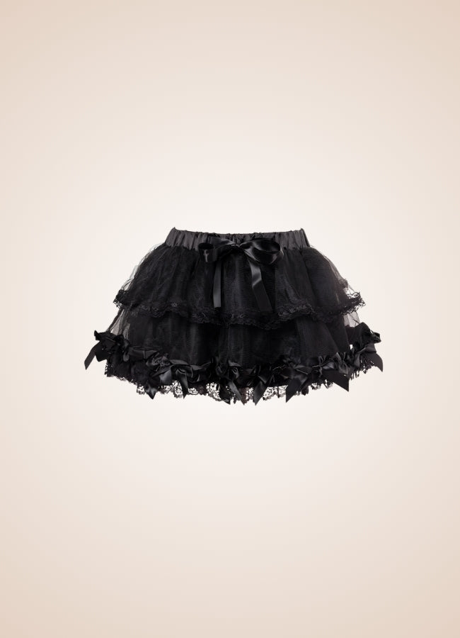 Gothic Ruffled Mini Skirt - Steampunk Australia