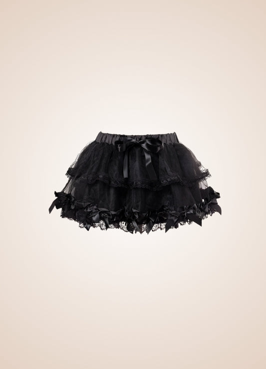 Gothic Ruffled Mini Skirt - Steampunk Australia