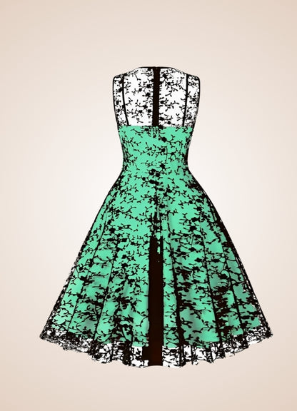 Gothic Sleeveless Mesh Dress - Steampunk Australia