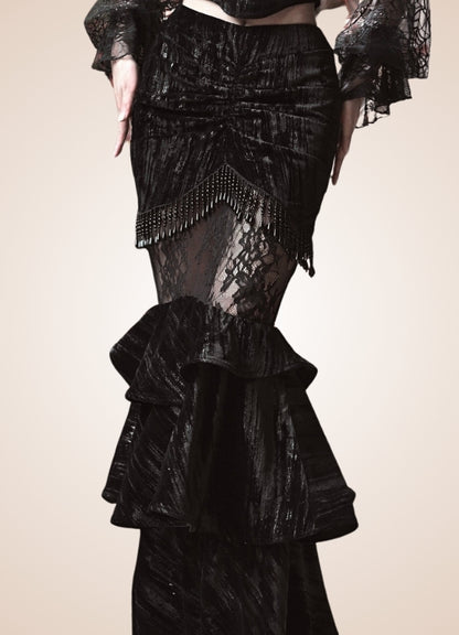 Gothic Steampunk Long Skirt - Steampunk Australia