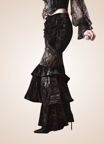 Gothic Steampunk Long Skirt - Steampunk Australia