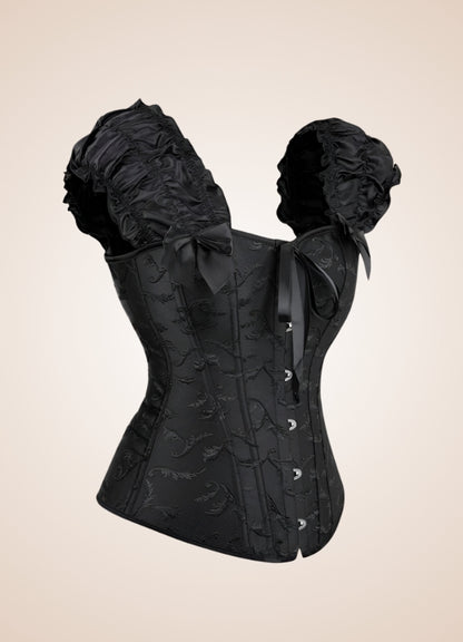 Gothic Steampunk Ruffled Corset - Steampunk Australia