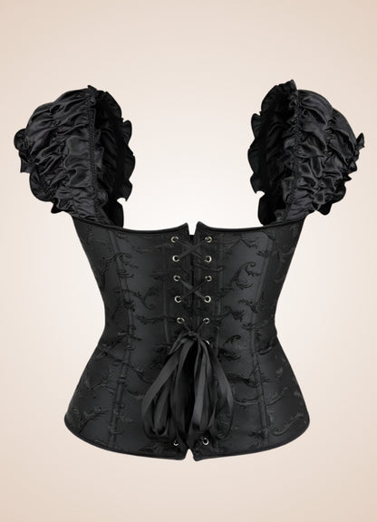 Gothic Steampunk Ruffled Corset - Steampunk Australia