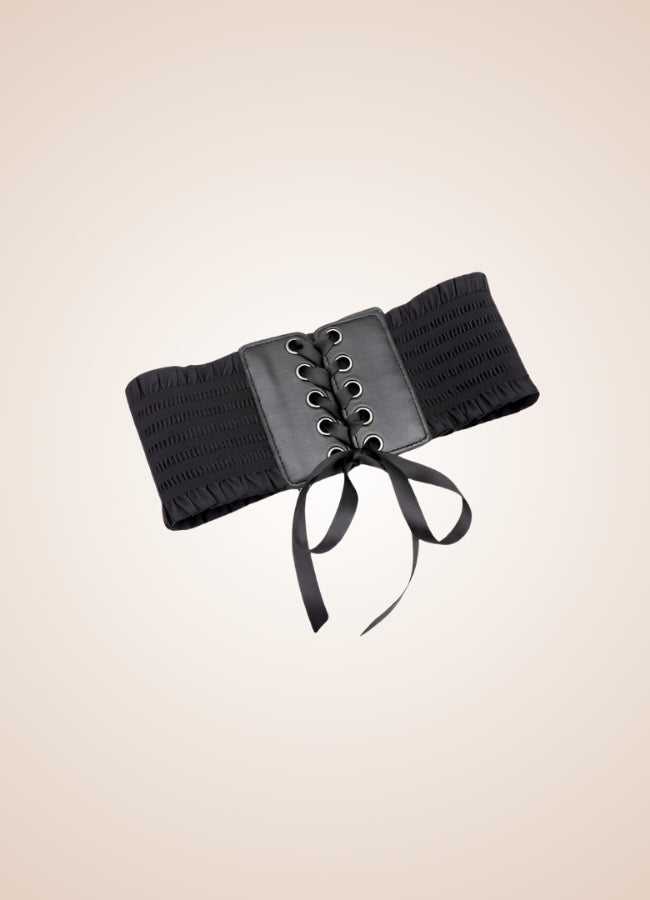 Gothic Wide Lace Up Belt - Steampunk Australia