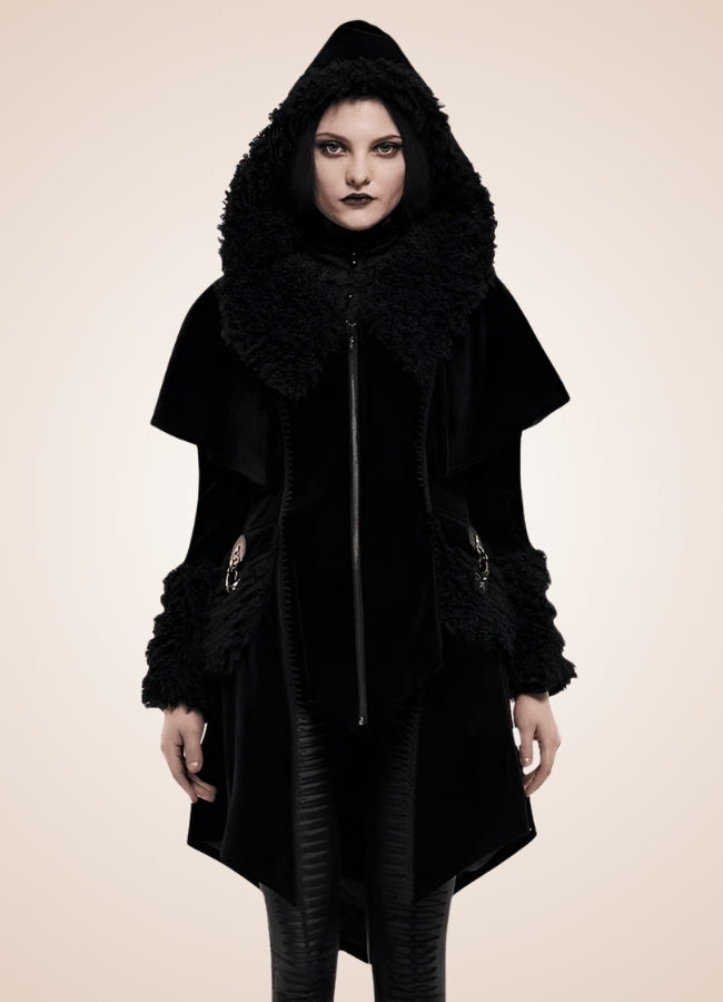 Gothic Zipper Hooded Jacket - Steampunk Australia