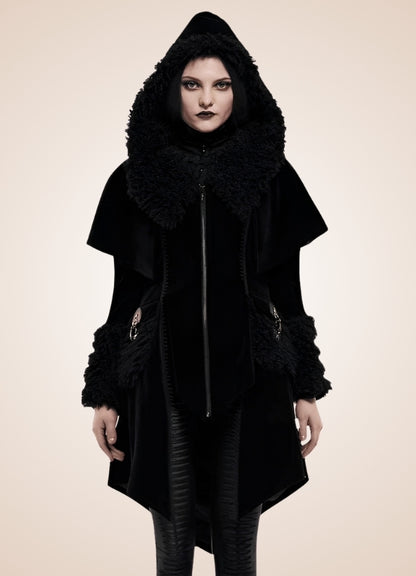 Gothic Zipper Hooded Jacket - Steampunk Australia