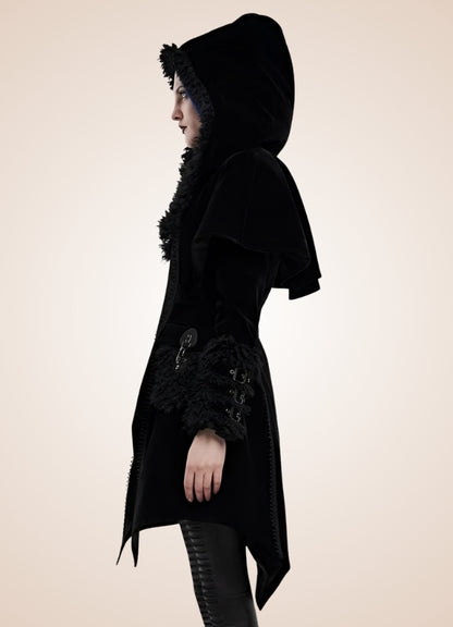 Gothic Zipper Hooded Jacket - Steampunk Australia