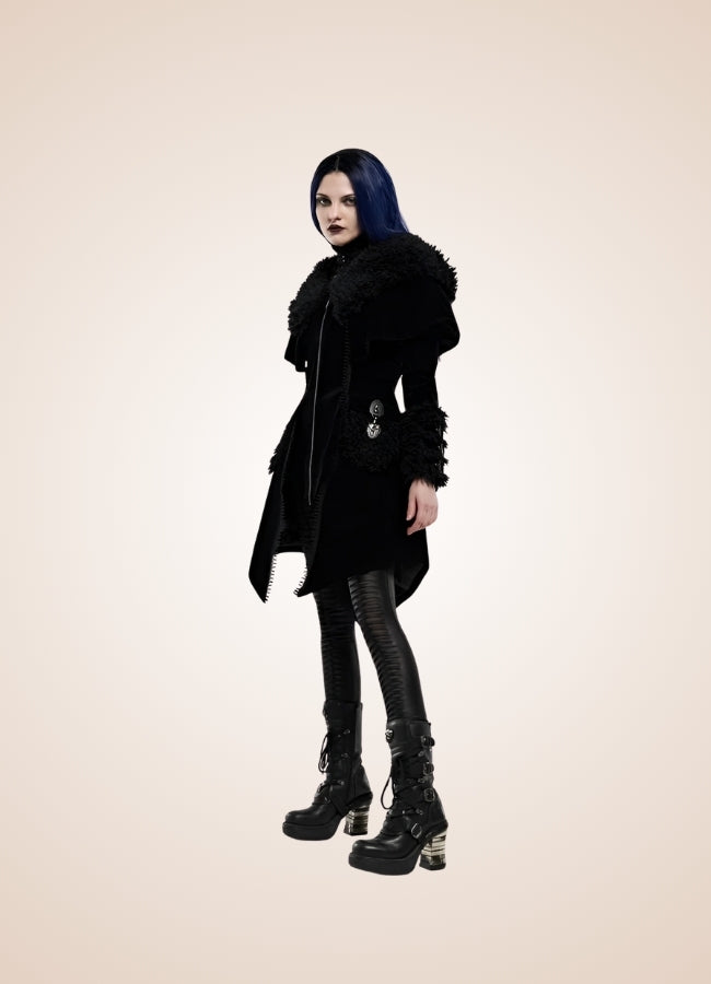 Gothic Zipper Hooded Jacket - Steampunk Australia