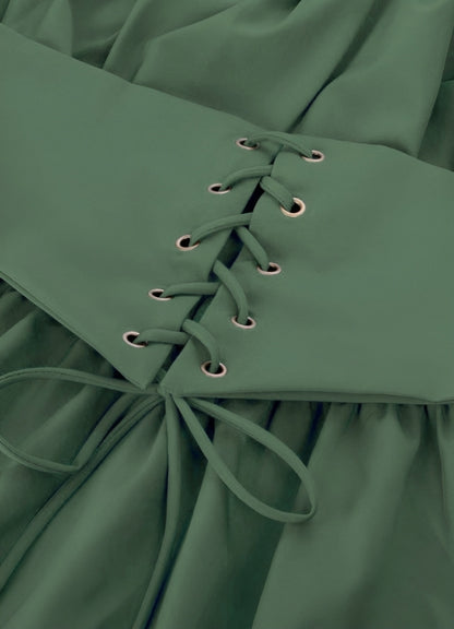 Green Steampunk Renaissance Dress - Steampunk Australia