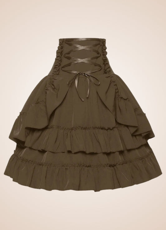 High Waisted Steampunk Skirt - Steampunk Australia