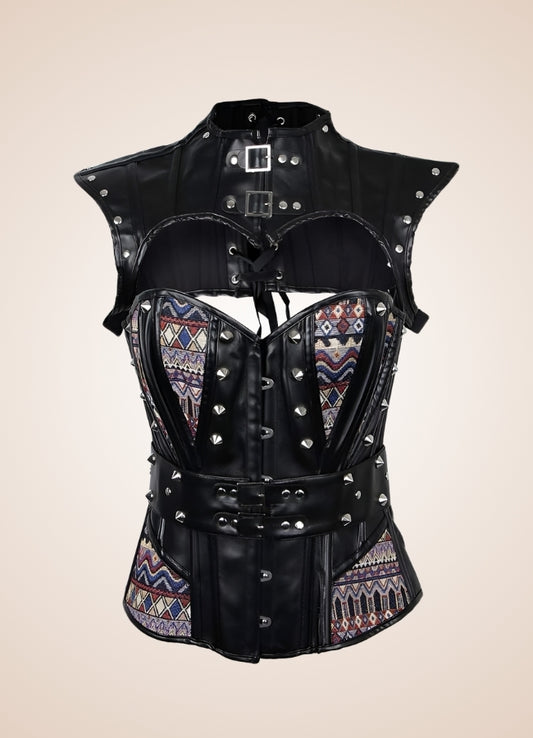 Leather Arm Steampunk Bustier - Steampunk Australia