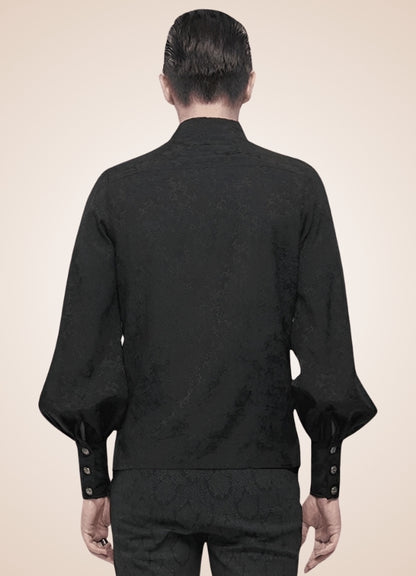 Long Sleeve Goth Style Shirt - Steampunk Australia