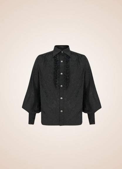 Long Sleeve Goth Style Shirt - Steampunk Australia