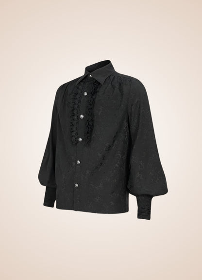 Long Sleeve Goth Style Shirt - Steampunk Australia