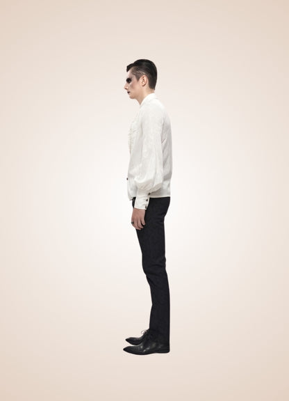 Long Sleeve Goth Style Shirt - Steampunk Australia