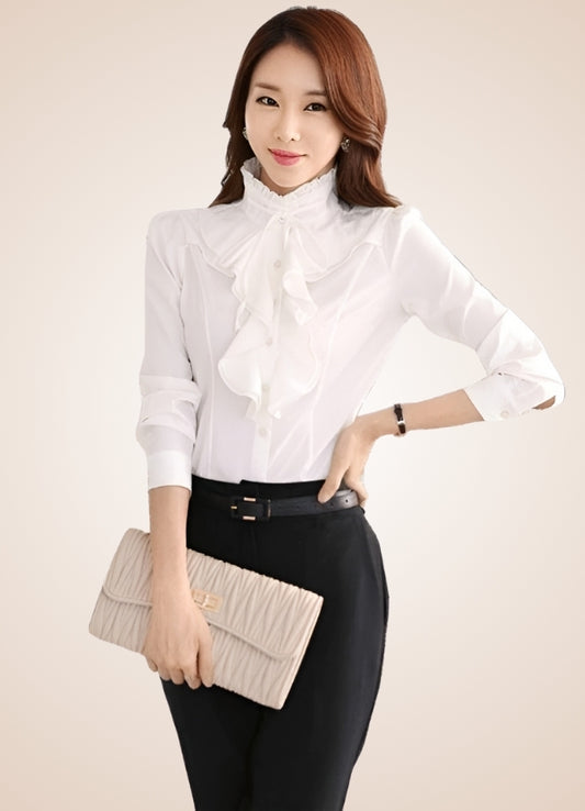 Long Sleeve Victorian Ruffled Shirt - Steampunk Australia