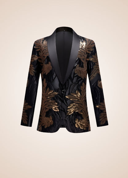 Man Embroidery Steampunk Jacket - Steampunk Australia