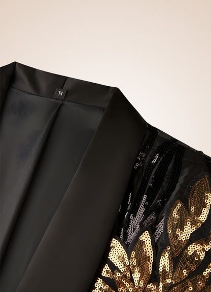 Man Embroidery Steampunk Jacket - Steampunk Australia
