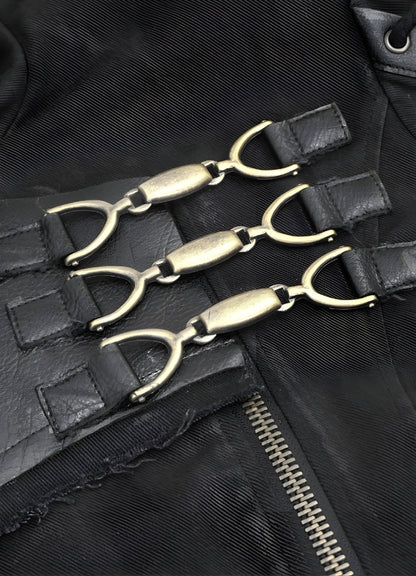 Man Hooded Goth Trench Coat - Steampunk Australia