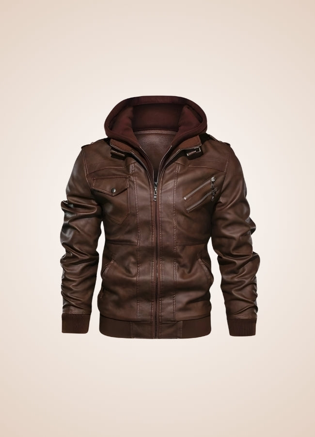 Man's Steampunk Leather Jacket - Steampunk Australia
