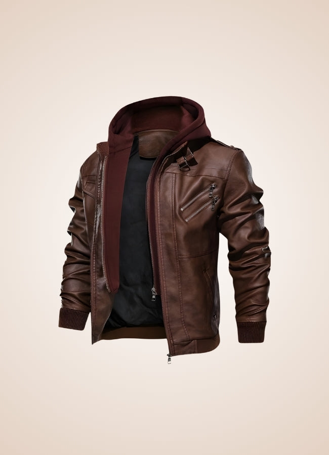 Man's Steampunk Leather Jacket - Steampunk Australia