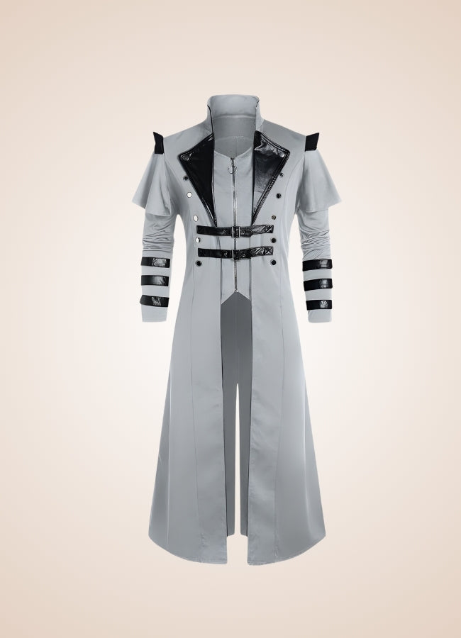 Men Medieval Assassins Trench Coat - Steampunk Australia