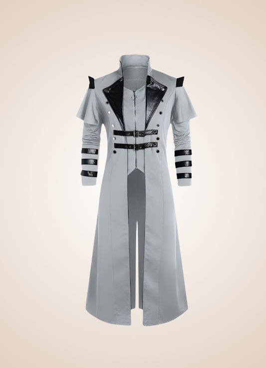 Men Medieval Assassins Trench Coat - Steampunk Australia
