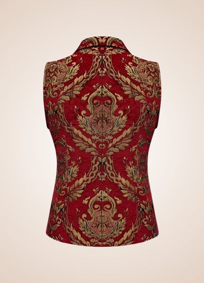 Men Victorian Double Breasted Vest - Steampunk Australia