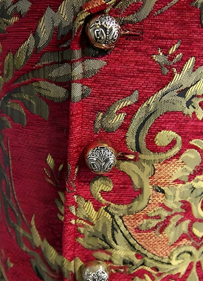 Men Victorian Double Breasted Vest - Steampunk Australia