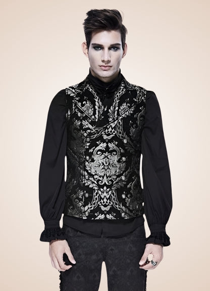 Men Victorian Double Breasted Vest - Steampunk Australia
