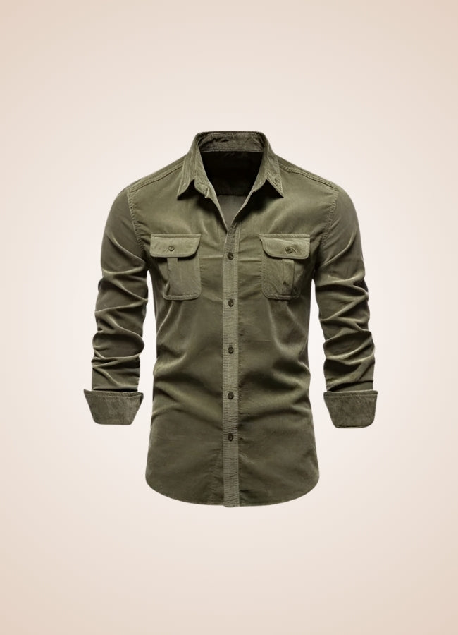 Men's Cargo Longsleeve Shirt - Steampunk Australia