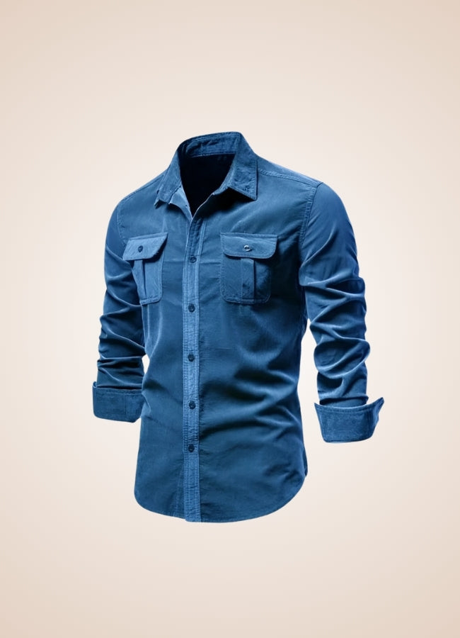 Men's Cargo Longsleeve Shirt - Steampunk Australia