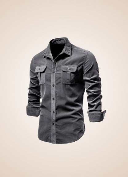 Men's Cargo Longsleeve Shirt - Steampunk Australia