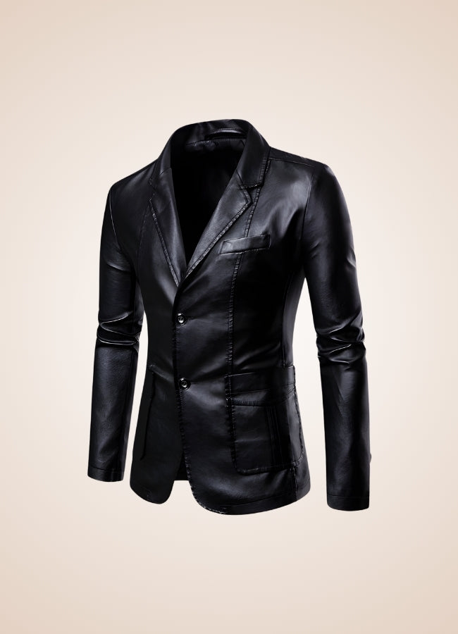 Men's Faux Leather Jacket - Steampunk Australia