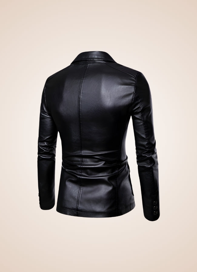 Men's Faux Leather Jacket - Steampunk Australia