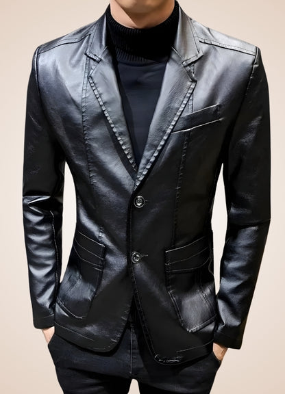 Men's Faux Leather Jacket - Steampunk Australia