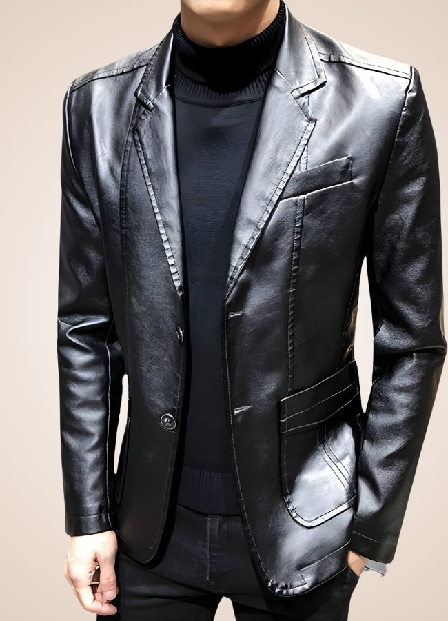 Men's Faux Leather Jacket - Steampunk Australia
