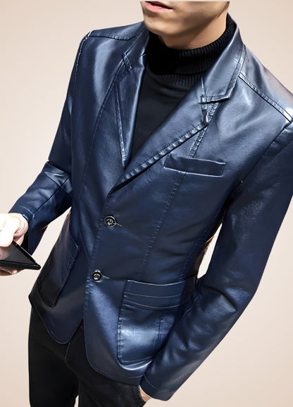 Men's Faux Leather Jacket - Steampunk Australia