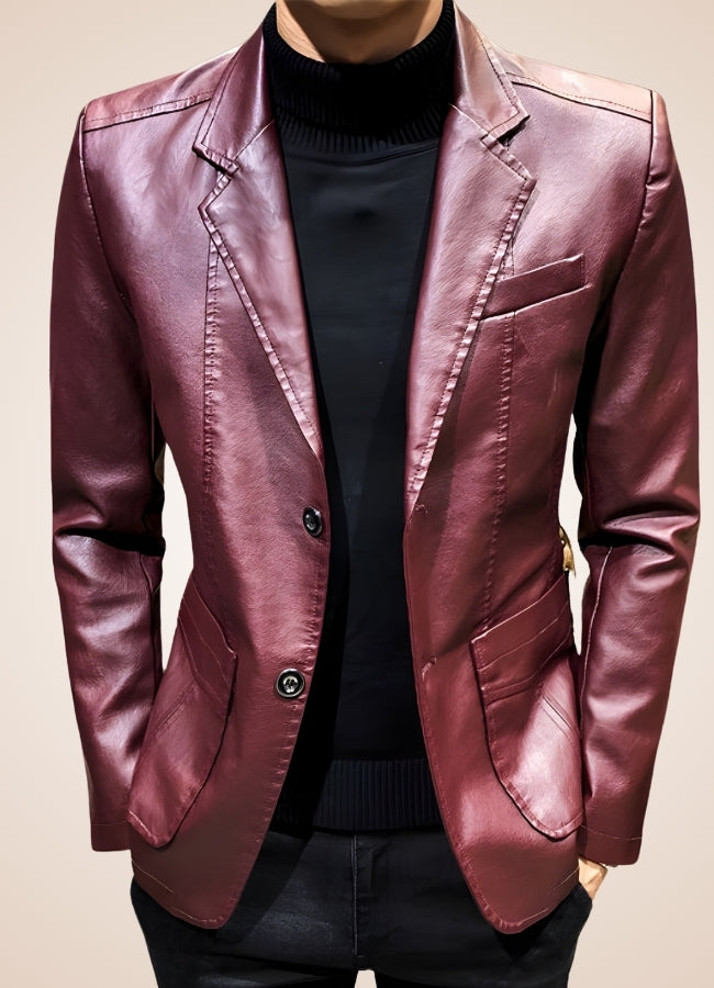 Men's Faux Leather Jacket - Steampunk Australia