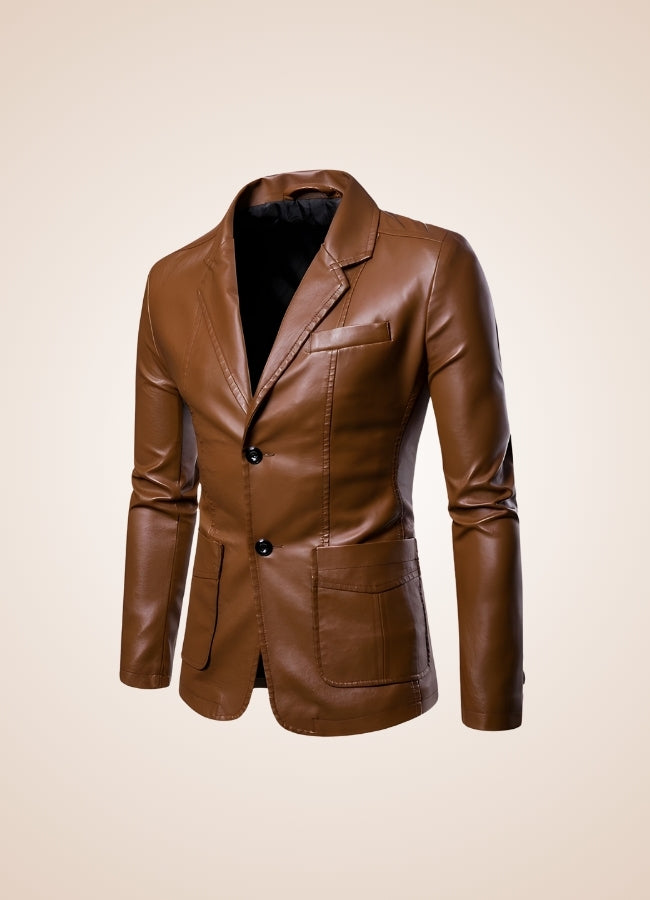 Men's Faux Leather Jacket - Steampunk Australia