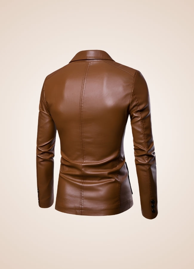 Men's Faux Leather Jacket - Steampunk Australia