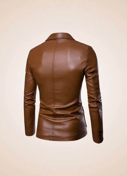 Men's Faux Leather Jacket - Steampunk Australia