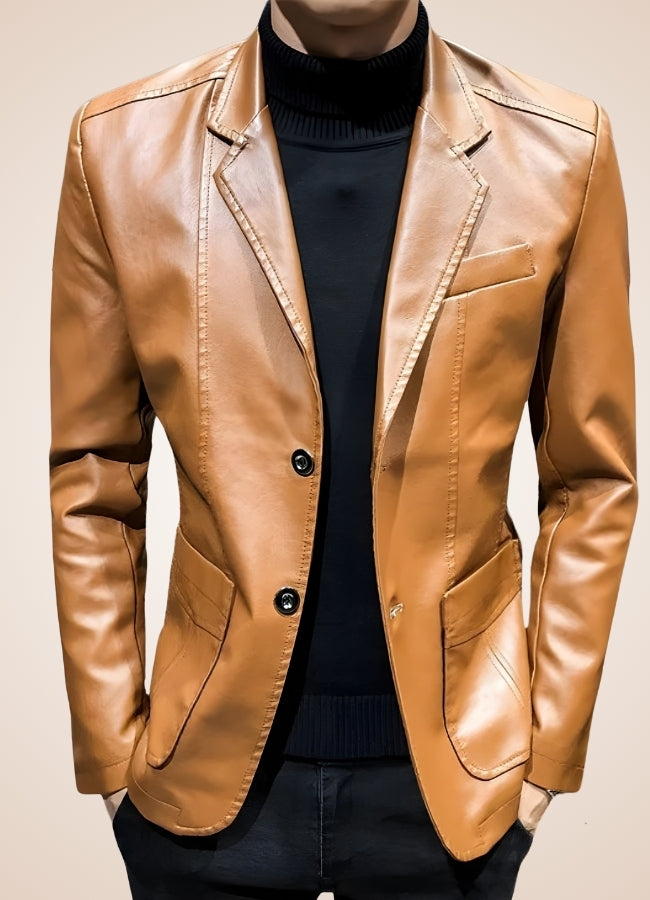 Men's Faux Leather Jacket - Steampunk Australia