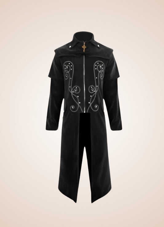 Men's Gothic Medieval Trench Coat - Steampunk Australia